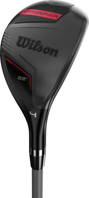 Wilson Staff DYNAPWR Herre Hybridkølle - Sort - Hånd: Venstre - Loft: 22.0° - Skaft: True Temper Project X HZRDUS Smoke Red RDX 70, Regular 5.5 Flex, Grafit