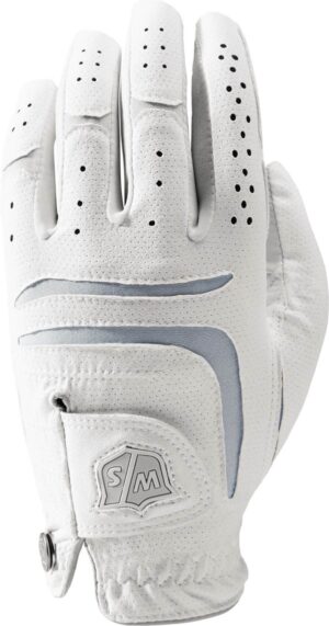 Wilson Staff Grip Plus Syntetisk Dame Golfhandske - Hvid - Højre - Str. L