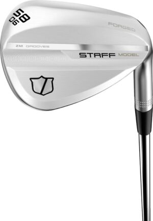 Wilson Staff Staff Model ZM Herre Wedge - Chrome - Hånd: Højre - Loft: 50.0° / Bounce: 08° / Grind: ZM - Skaft: True Temper Dynamic Golf Spinner 115, Stiff S200 Flex, Stål