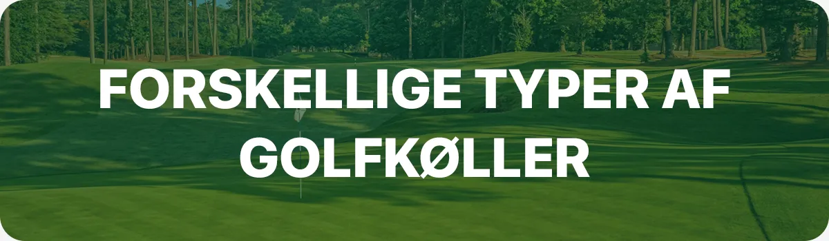 Forskellige typer af golfkøller