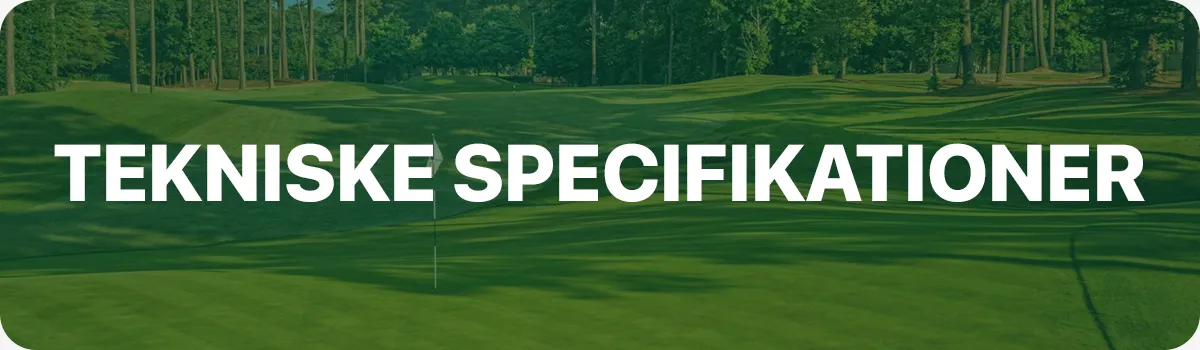 Tekniske specifikationer ved golf wedges