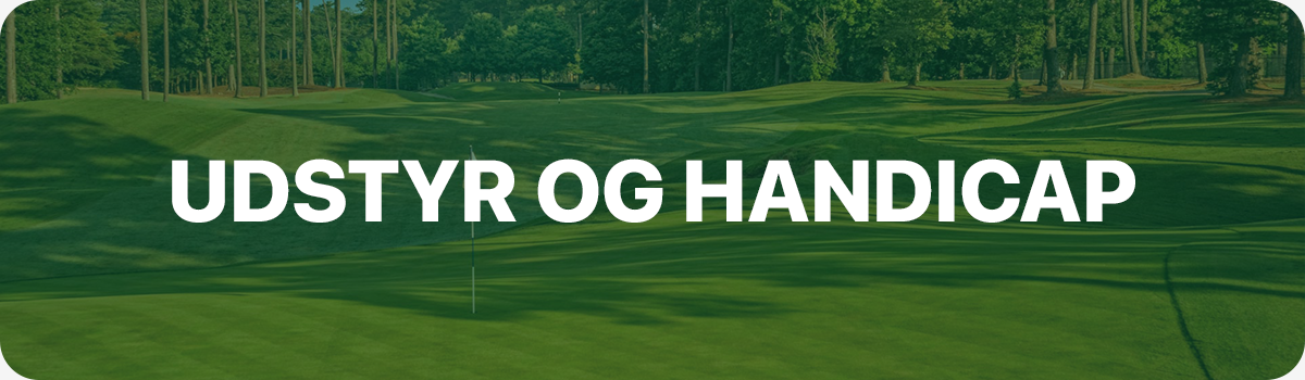 udstyr og golf handicap